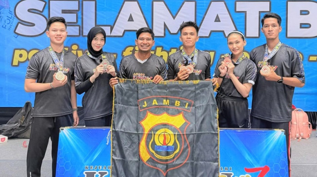 Tim Taekwondo Polda Jambi Raih 5 Medali Kejurnas Kapolri Cup 7